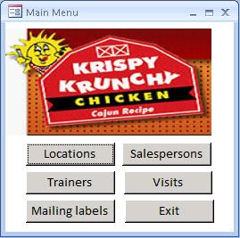 Krispy Krunchy Foods Database